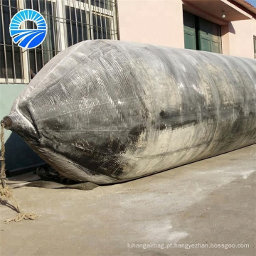 a borracha de mergulho mergulhada-de nylon do tecido misturou a bolsa a ar de borracha do salvamento do navio